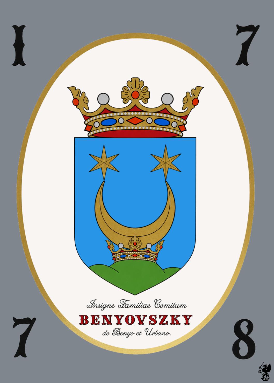 Erb rodu Benyovszký – maľba Nikolausa Paula Esterházyho