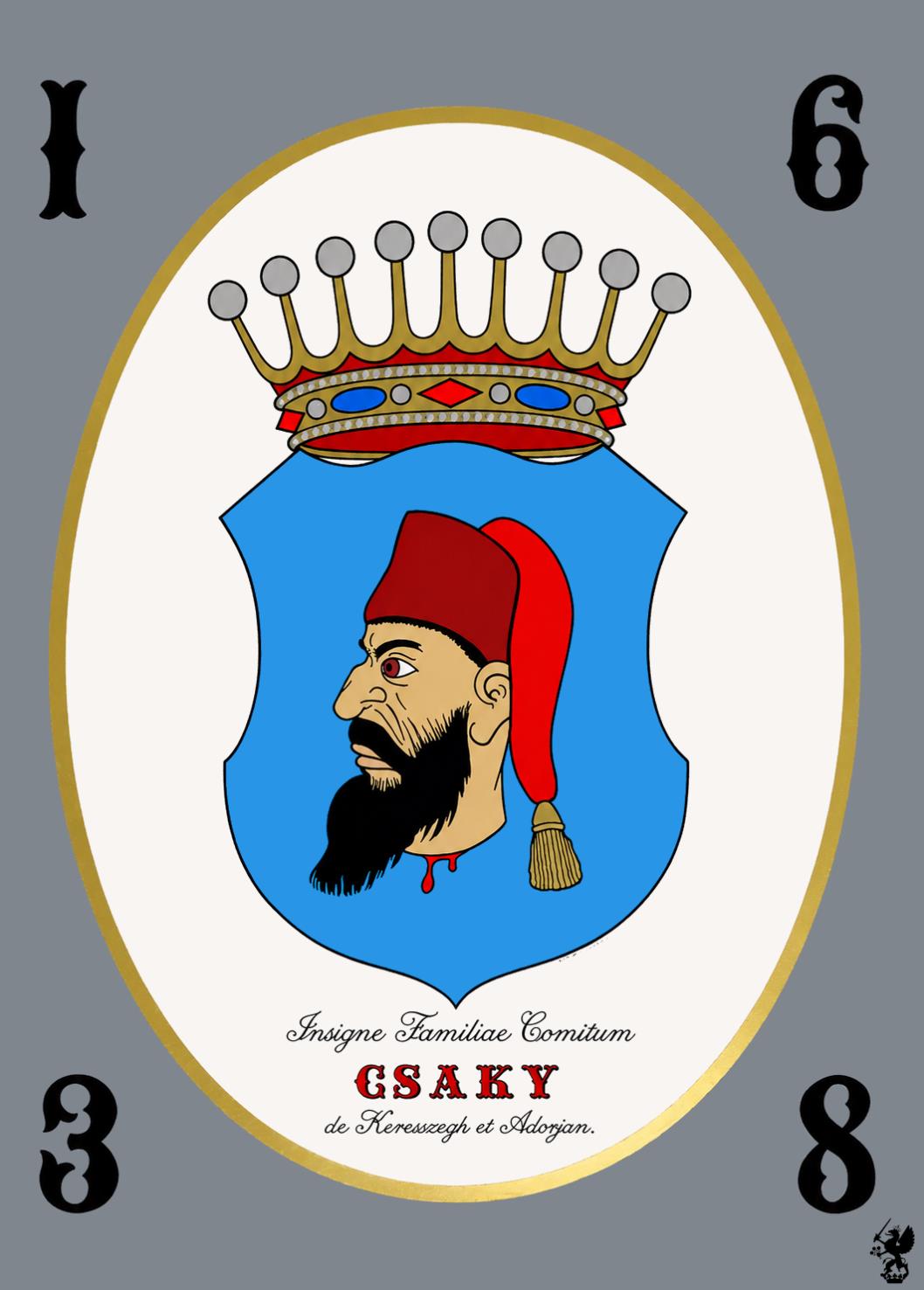 Erb rodu Csáky – maľba Nikolausa Paula Esterházyho