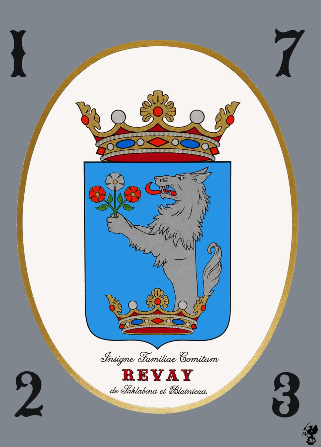 Erb rodu Révay – maľba Nikolausa Paula Esterházyho