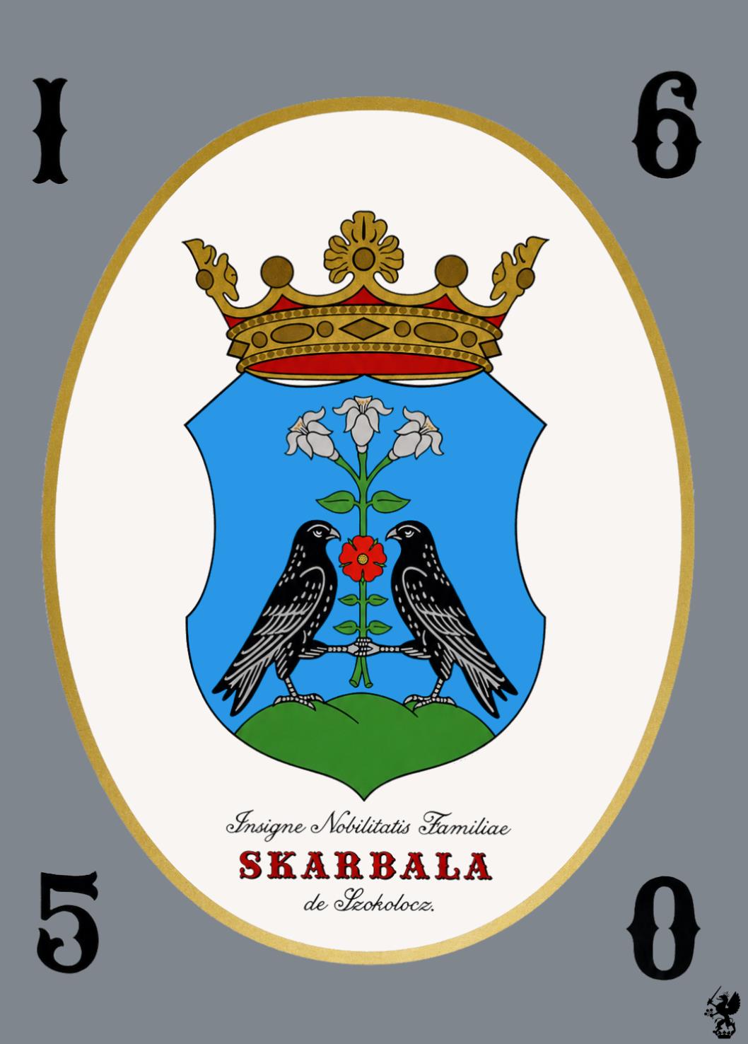 Erb rodu Skarbala – maľba Nikolausa Paula Esterházyho