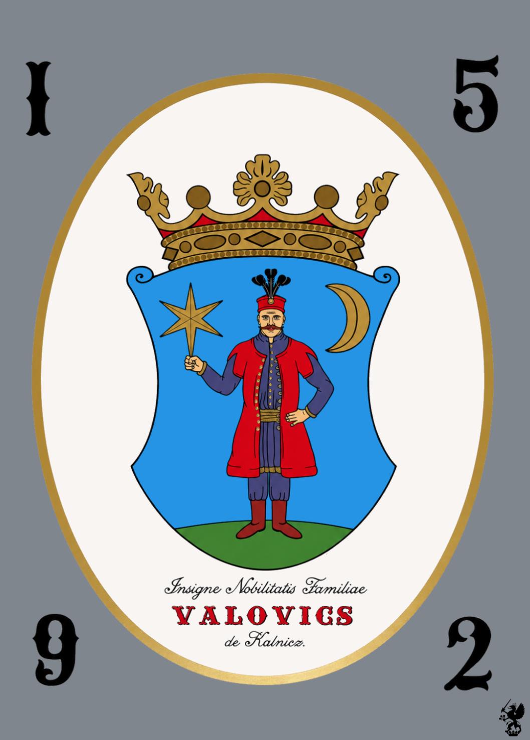 Erb rodu Valovics – maľba Nikolausa Paula Esterházyho